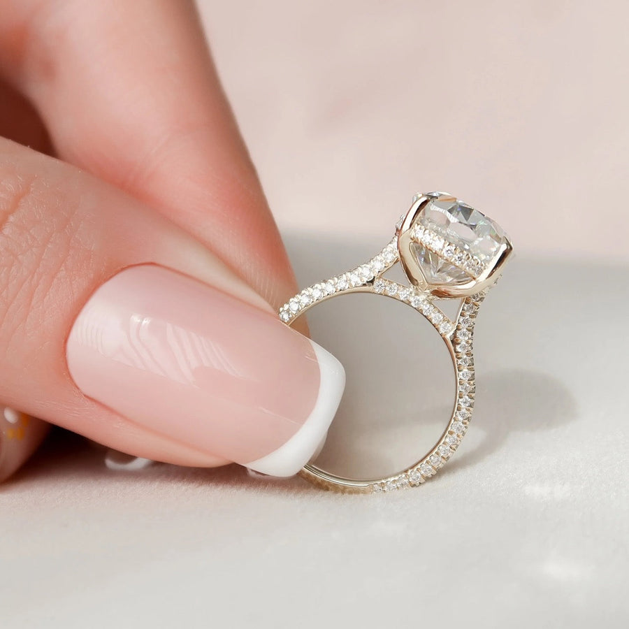  The Rachel Oval Moissanite Ring 18k Yellow Gold 5 Final