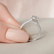  The Rachel Pear Moissanite Ring 14k White Gold 5 Final
