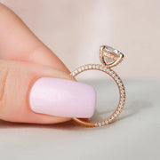  The Rachel Round Lab Diamond Ring 14k Rose Gold 5 Final