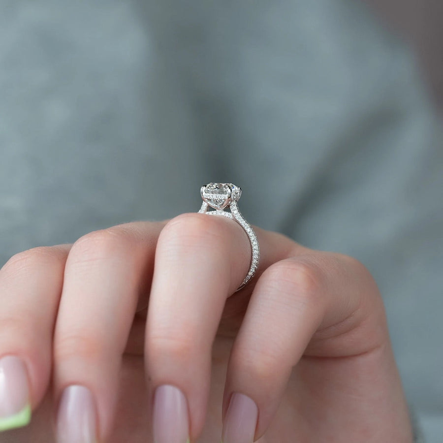  The Rachel Round Moissanite Ring 18k White Gold 004 Final