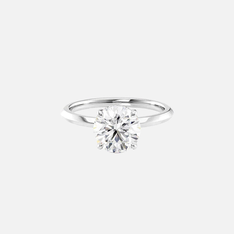  The Razor Kamellie Round Lab Diamond Ring 18k White Gold 001