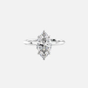 The Razor Marquise Solitaire Moissanite Ring - KNT - Engagement Rings, Wedding Bands & Fine Jewelry