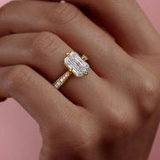  The Rebecca Emerald Lab Diamond Ring 14k Yellow Gold 005 Final