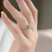  The Round Khloe Round Moissanite Ring 14k White Gold 004 Final