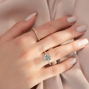 The Round Khloe Round Moissanite Ring 14k Yellow Gold 004 Final