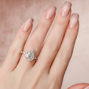  The Round Kristen Pear Lab Diamond Ring 18k Rose Gold 003 Final