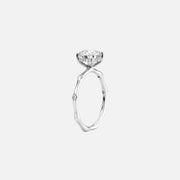  The Sabrina Cushion Side Stone Moissanite Ring -335