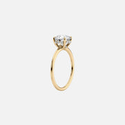  The Sandra Emerald Moissanite Ring 18k Yellow Gold 002