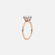  The Sandra Pear Moissanite Ring 18k Rose Gold 002