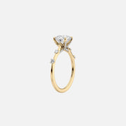 The Sasha Princess Side Stone Moissanite Ring - KNT - Engagement Rings, Wedding Bands & Fine Jewelry