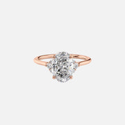  The Scarlett Oval Lab Diamond Ring 14k Rose Gold 001