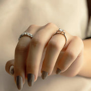  The Scarlett Oval Lab Diamond Ring 14k Rose Gold 5 Final