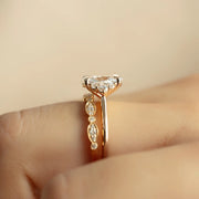  The Scarlett Oval Lab Diamond Ring 18k Rose Gold 4