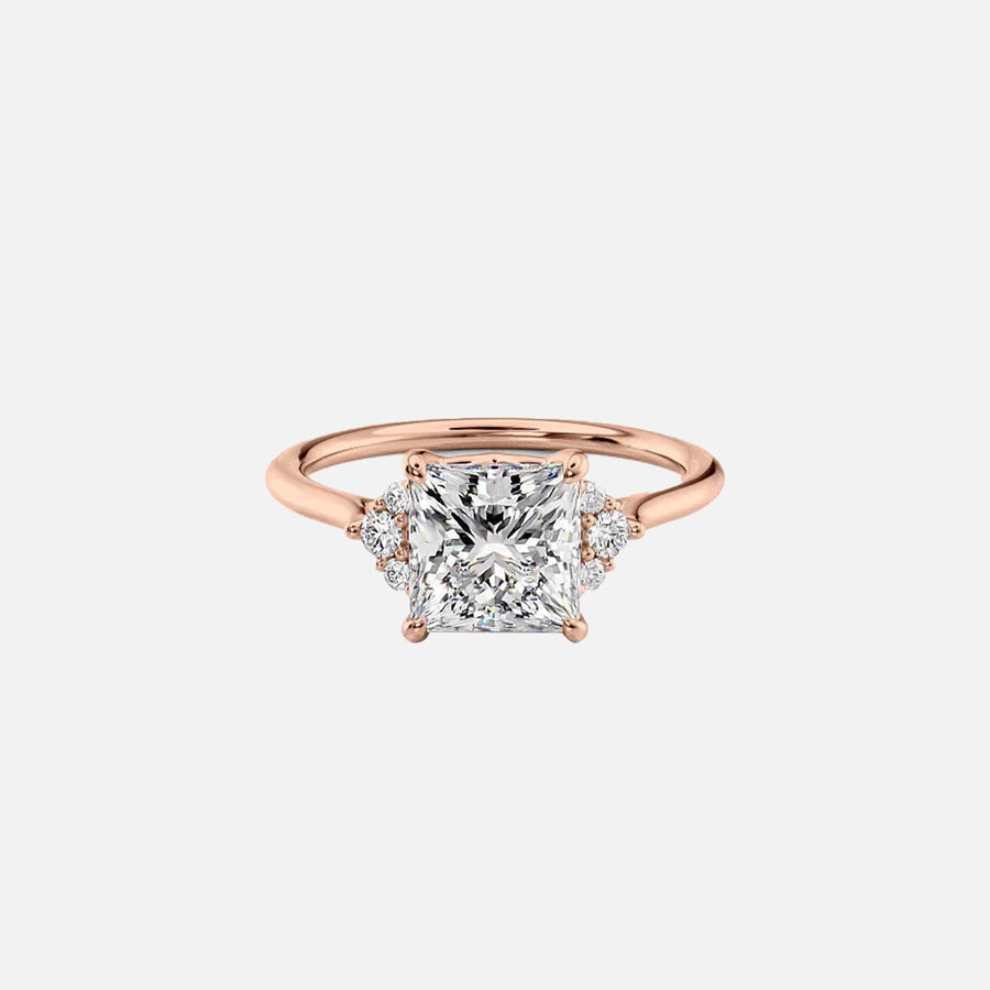  The Scarlett Princess Lab Diamond Ring 14k Rose Gold 001