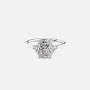  The Scarlett Radiant Lab Diamond Ring 18k White Gold 001