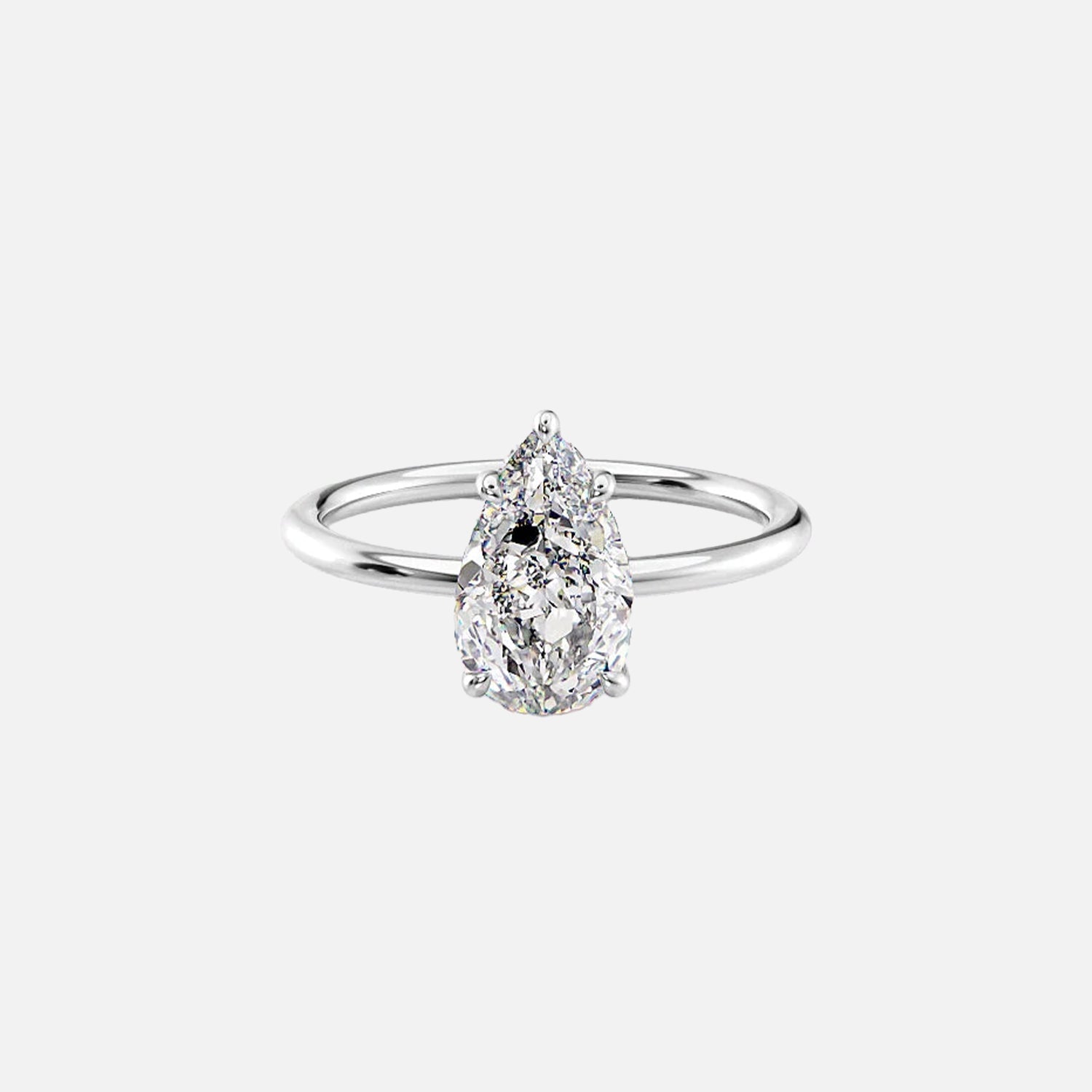 The Selena Pear Solitaire Moissanite Ring - KNT - Engagement Rings, Wedding Bands & Fine Jewelry