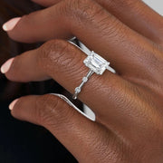  The Serena Emerald Moissanite Ring 14k White Gold 004 Final