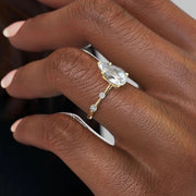  The Serena Pear Lab Diamond Ring 18k Yellow Gold 004 Final