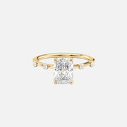 The Serena Radiant Lab Diamond Ring 14k Yellow Gold 001