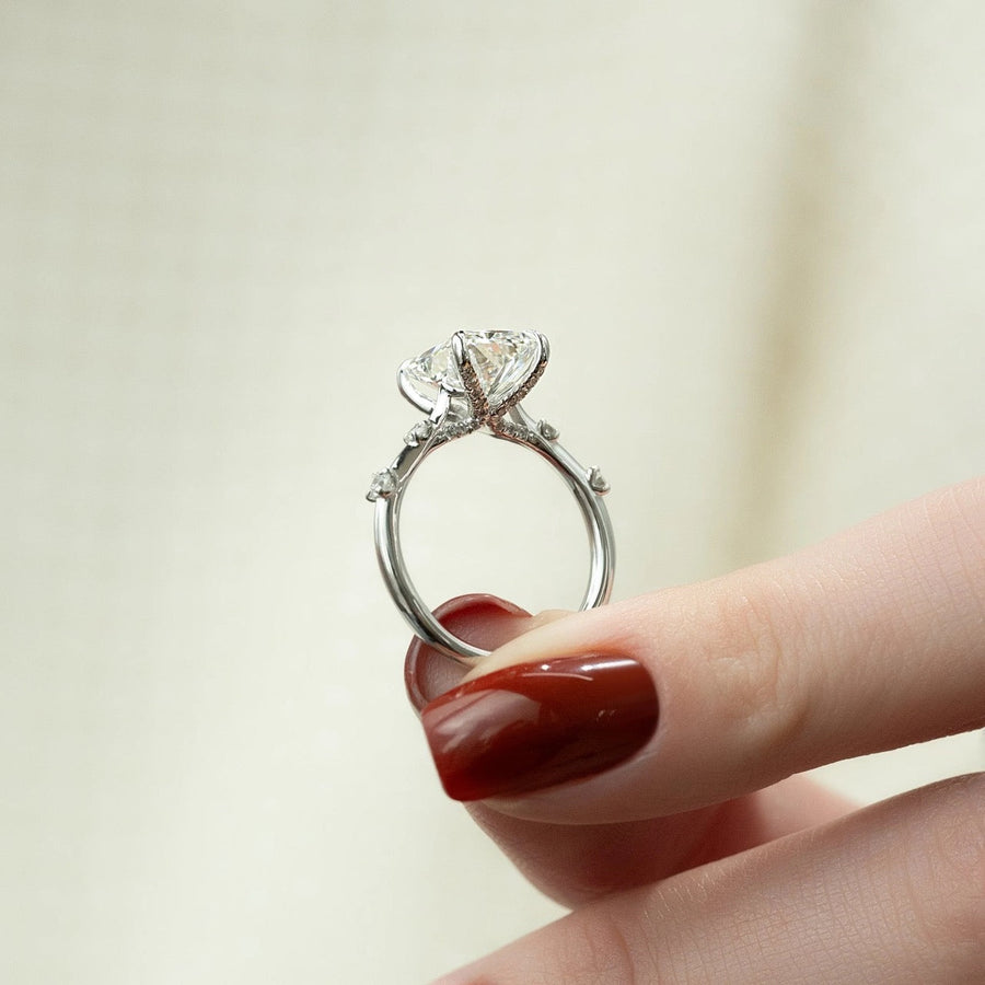  The Serena Radiant Moissanite Ring 14k White Gold 005 Final