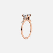 The Sharon Cushion Side Stone Moissanite Ring - KNT - Engagement Rings, Wedding Bands & Fine Jewelry
