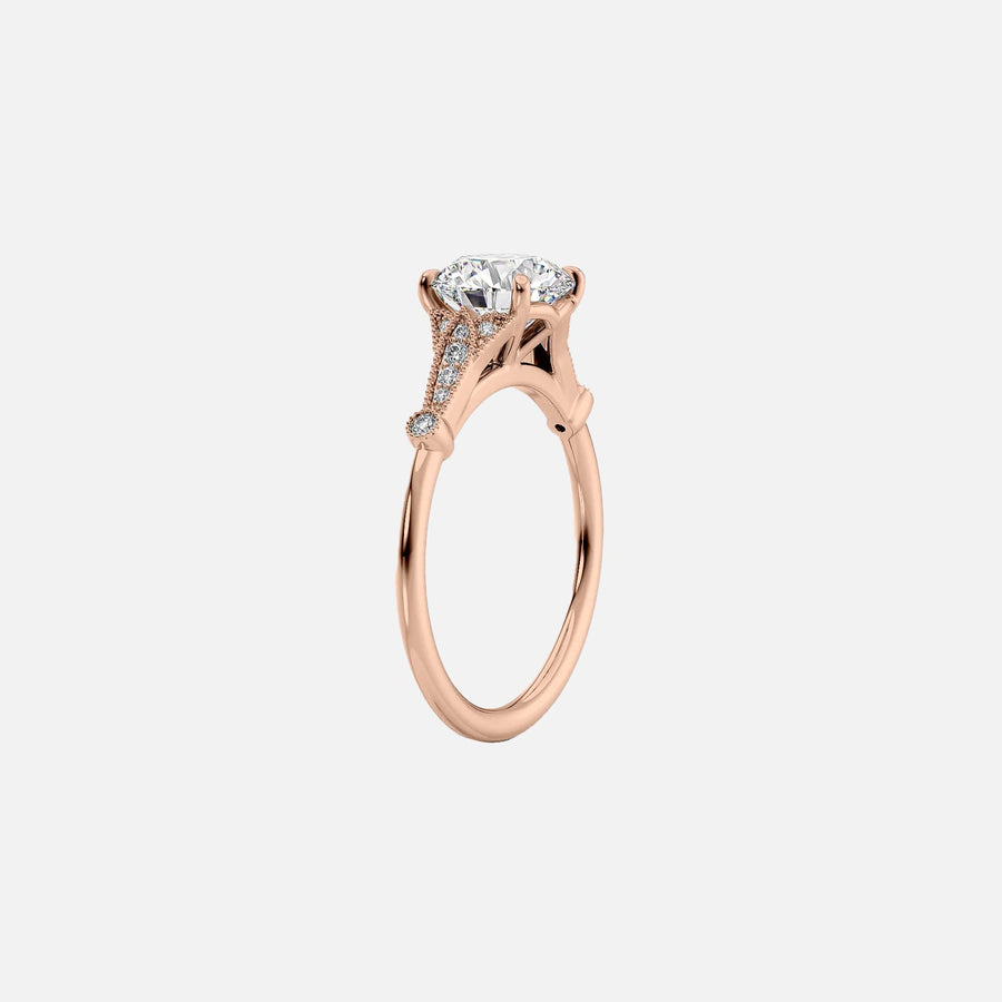 The Sharon Pear Side Stone Moissanite Ring - KNT - Engagement Rings, Wedding Bands & Fine Jewelry