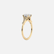 The Sharon Pear Side Stone Moissanite Ring - KNT - Engagement Rings, Wedding Bands & Fine Jewelry