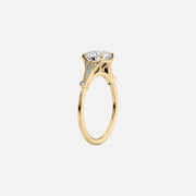 The Sharon Princess Side Stone Moissanite Ring - KNT - Engagement Rings, Wedding Bands & Fine Jewelry