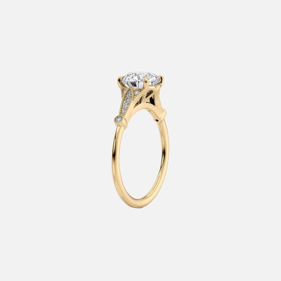 The Sharon Princess Side Stone Moissanite Ring - KNT - Engagement Rings, Wedding Bands & Fine Jewelry