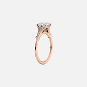 The Sharon Radiant Side Stone Moissanite Ring - KNT - Engagement Rings, Wedding Bands & Fine Jewelry