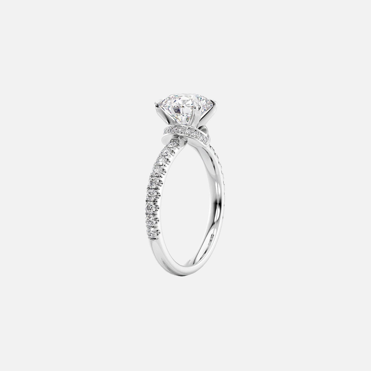 The Sia Pear Pave Moissanite Ring - KNT - Engagement Rings, Wedding Bands & Fine Jewelry