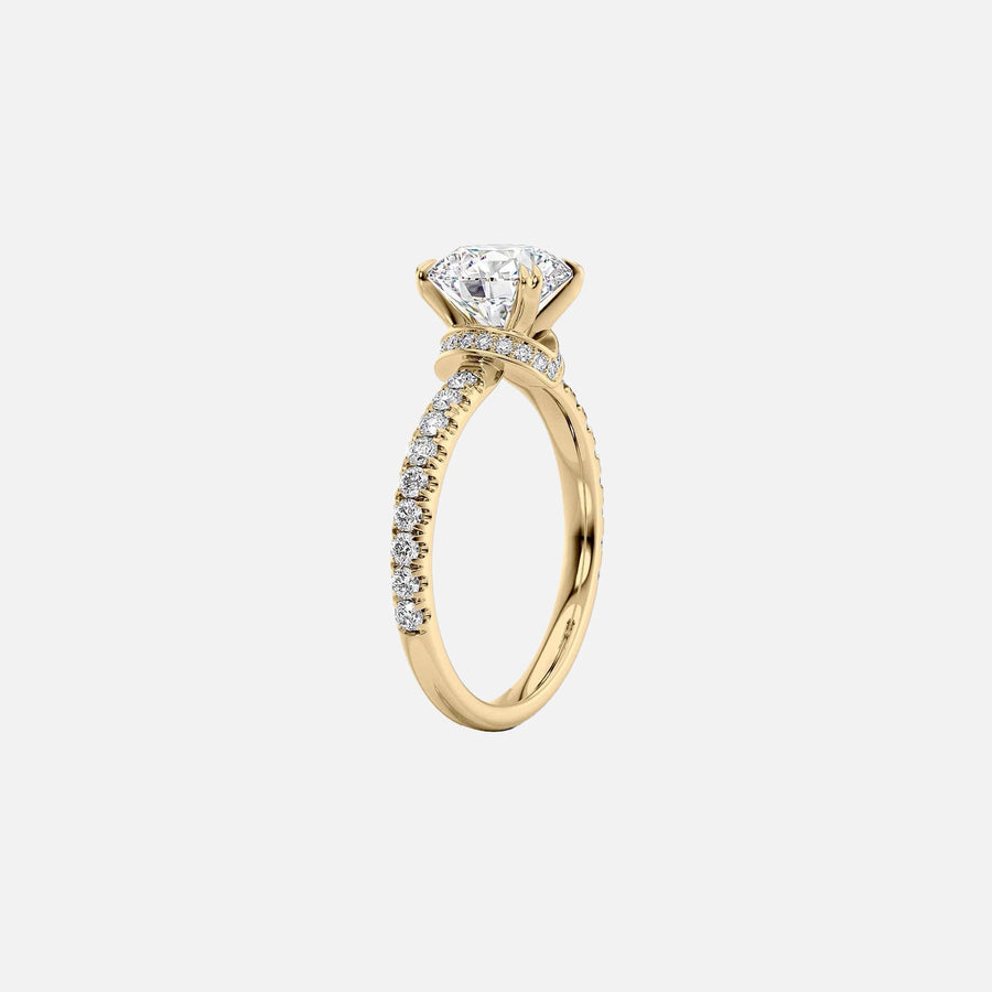 The Sia Round Pave Moissanite Ring - KNT - Engagement Rings, Wedding Bands & Fine Jewelry