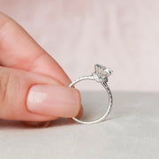 The Sia Round Pave Moissanite Ring - KNT - Engagement Rings, Wedding Bands & Fine Jewelry