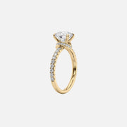  The Sofia Cushion Lab Diamond Ring 14k Yellow Gold 002