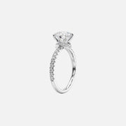  The Sofia Cushion Moissanite Ring 14k White Gold 002