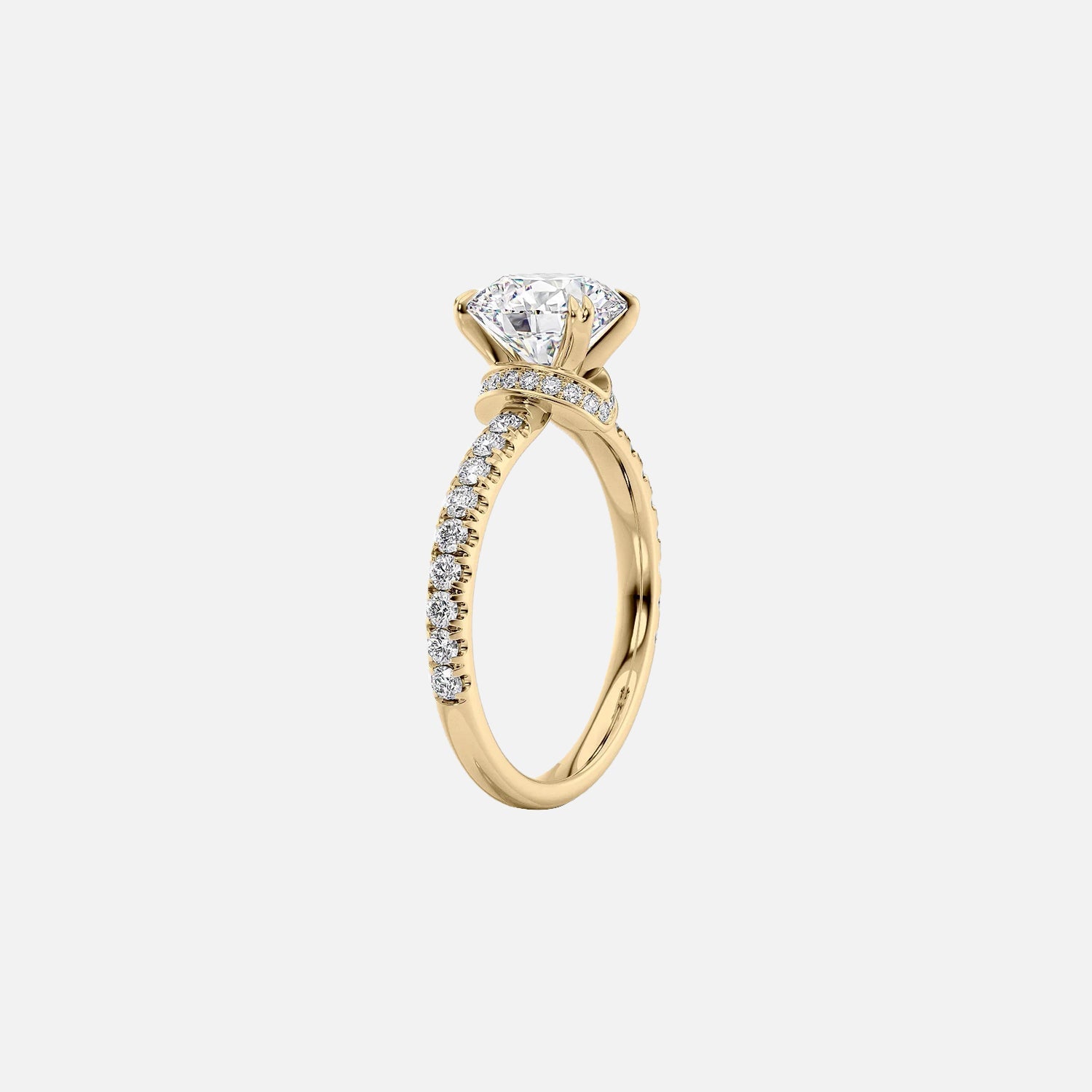  The Sofia Emerald Lab Diamond Ring 14k Yellow Gold 002