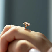  The Solitaire Alex Oval Lab Diamond Ring 18k Rose Gold 003