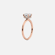  The Solitaire Alex Radiant Moissanite Ring 14k Rose Gold 002