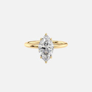  The Solitaire Alison Marquise Lab Diamond Ring 18k Yellow Gold 001