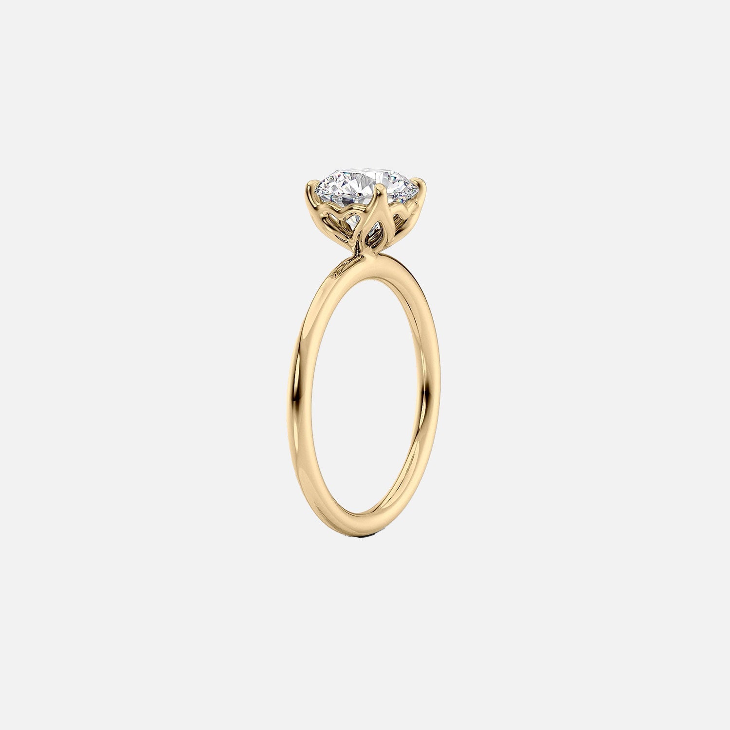  The Solitaire Alison Radiant Lab Diamond Ring 14k Yellow Gold 002