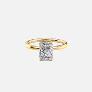  The Solitaire Alison Radiant Lab Diamond Ring 18k Yellow Gold 001