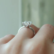  The Solitaire Ashley Radiant Lab Diamond Ring 18k White Gold 003
