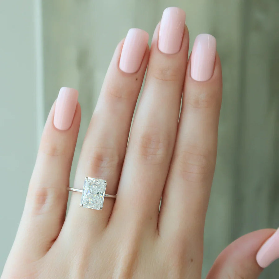  The Solitaire Ashley Radiant Lab Diamond Ring 18k White Gold 004 Final