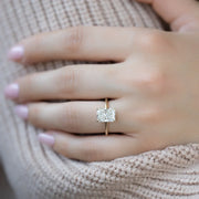  The Solitaire Ashley Radiant Lab Diamond Ring 18k Yellow Gold 003