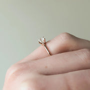  The Solitaire Ashley Round Lab Diamond Ring 18k Rose Gold 004