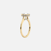  The Solitaire Charlotte Pear Lab Diamond Ring 18k Yellow Gold 002