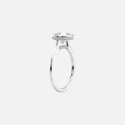  The Solitaire Charlotte Radiant Lab Diamond Ring 18k White Gold 002