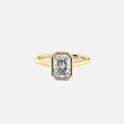  The Solitaire Charlotte Radiant Lab Diamond Ring 18k Yellow Gold 001