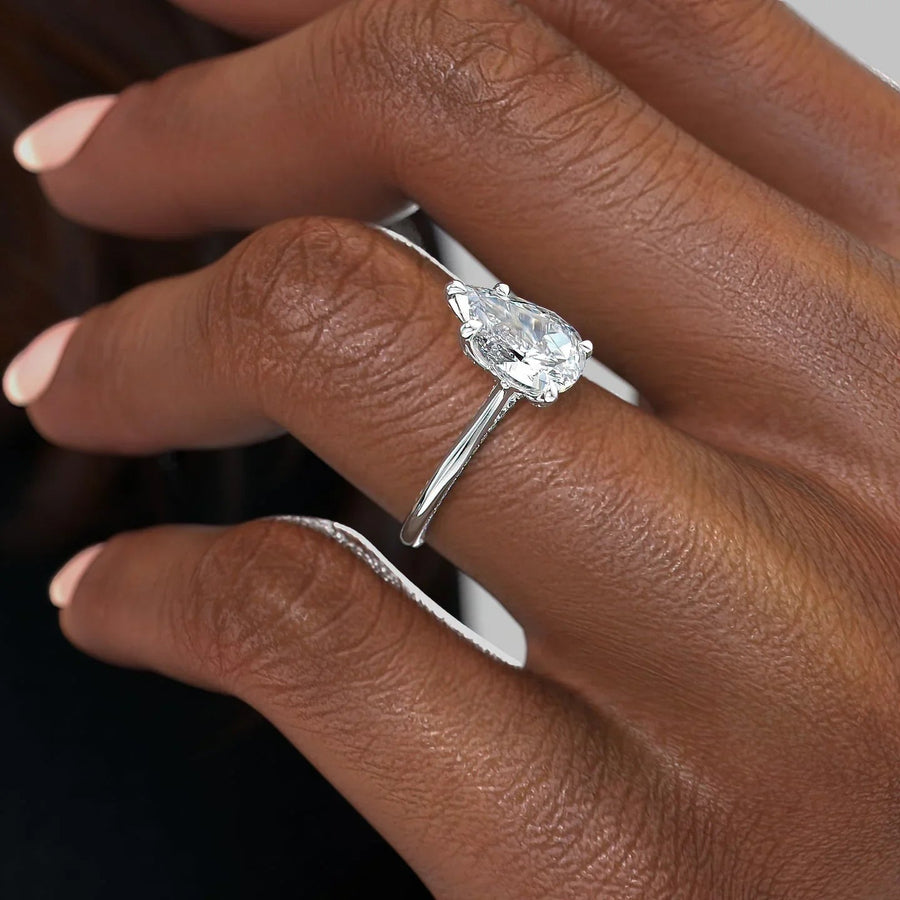  The Solitaire Claire Pear Moissanite Ring 14k White Gold 005 Final