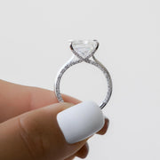  The Solitaire Claire Princess Lab Diamond Ring 18k White Gold 004 Final